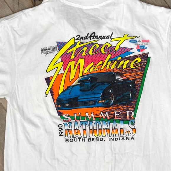 Vintage Street Machines Summer Nationals 1990 Participant Polo Mens XL - Picture 2 of 7